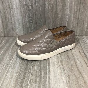 Brash Tan Quilted Slip On Platform Sneakers